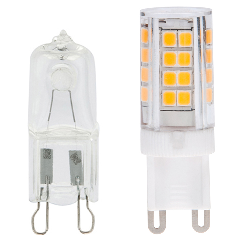 AC100-130V/220-240V, T4 G9 LED Bulb, 3.5 Watts, 40W Equivalent, 5-Pack
